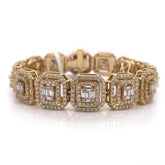11.50 CT. Diamond Bracelet Yellow Gold - White Carat - USA & Canada